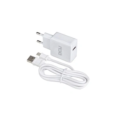 Afbeelding van Oplader + Kabel USB A naar C DCU 66826 Wit (1 m)