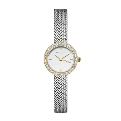 Afbeelding van Rosefield MWSMG M06 Mini Mesh horloge inStock Zilverkleur