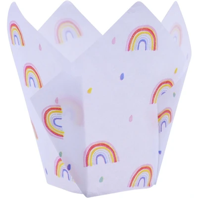 Afbeelding van PME Muffin Cups Regenboog 24st