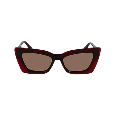 Afbeelding van Calvin Klein Jeans Zonnebril, Dames, Maat: One Size, Havana red blue