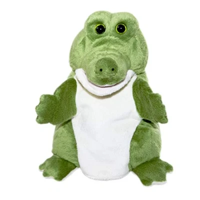 Afbeelding van Bauer Spielwaren &quot;Theatrello&quot; handpop krokodil: knuffeldier voor poppentheater en educatieve spellen, wasbaar, groen (11832)