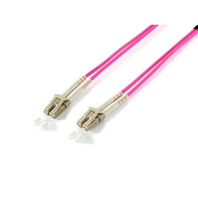 Afbeelding van Equip LWL Patchkabel LC &gt;LC 15.00m Multimode Duplex OM4 viol Polybeutel