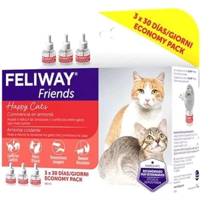 Afbeelding van Ceva Geurverwijderaar Friends Kat 3 X 48 Ml