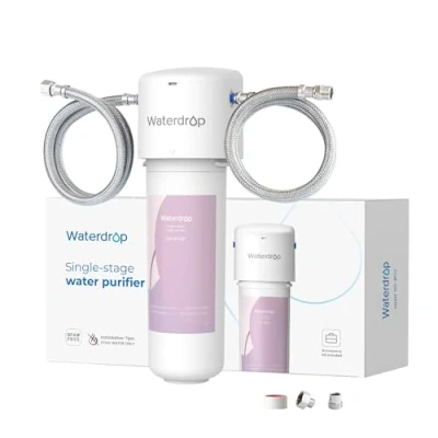 Afbeelding van Waterdrop WD BFU2 Waterfilter voor de badkamer gezichtsverzorging, vermindert chloor en kalk in het water, roodheid irritatie van huid, 4 traps filtering