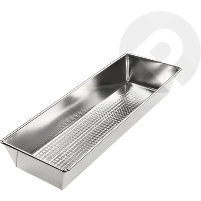 Afbeelding van Blacha rechthoekige cake bakvorm 40 x 13 6 cm zilver