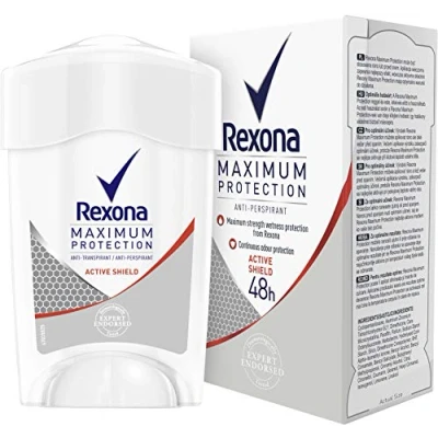 Afbeelding van Rexona Deo Cream Stick Dames Maximale bescherming Active Shield 45ml