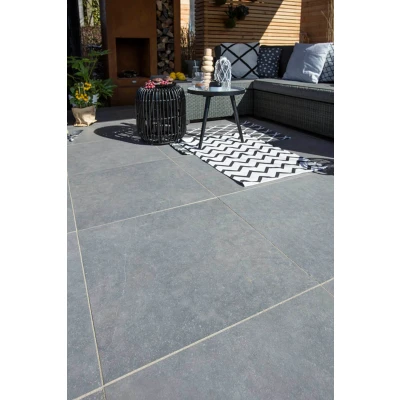 Afbeelding van MBI De Steenmeesters GeoCeramica 80x80x4 Impasto Grigio Italiaans keramiek
