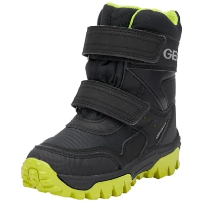 Afbeelding van Geox Jongens J Himalaya Boy B ABX enkellaars, zwart limoen, 27 EU