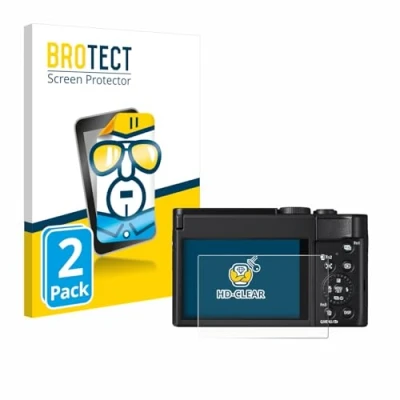 Afbeelding van BROTECT Screenprotector voor Panasonic Lumix DC TZ99 Folie Beschermfolie transparant (2 Stuks)