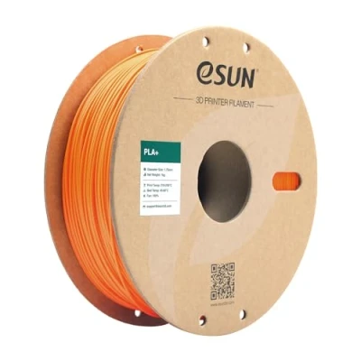 Afbeelding van eSUN PLA+ Filament 1.75mm, 3D Printer PLA Plus, Maatnauwkeurigheid +/ 0.03mm, 1kg Spoel (2.2 LBS) Print voor Printers, Oranje