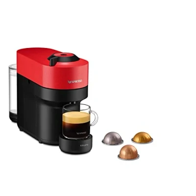 Afbeelding van Krups Nespresso YY4888FD Virtuo Pop Red Coffee Machine Capsules, Compact Maker, 4 kopjes, espresso, Bluetooth
