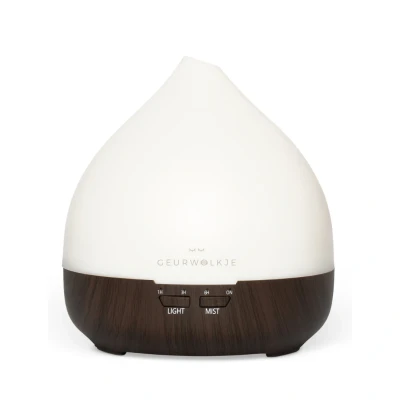 Afbeelding van Geurwolkje® Unity 2.0 Aroma Diffusers Donker hout 400 ML Geurverspreider Luchtbevochtiger Vernevelaar voor Aromatherapie