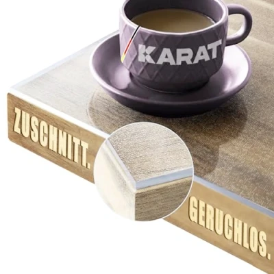 Afbeelding van KARAT Transparante matte tafelfolie met rechte rand tafelkleed op maat, grootte naar keuze folie, beschermfolie gematteerd, tafelbescherming (Iperial, B: 90 x L: 200 cm)