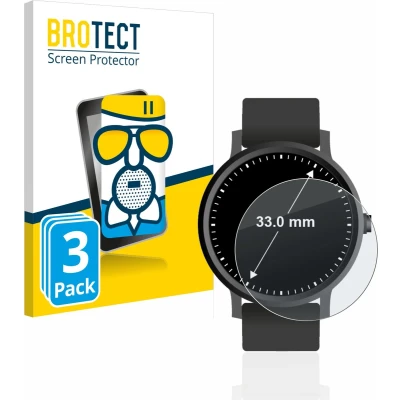 Afbeelding van BROTECT Screenprotector voor Horloges (Rond, ø: 33 mm) Folie Beschermfolie Beschermglas matte (3 Stuks)