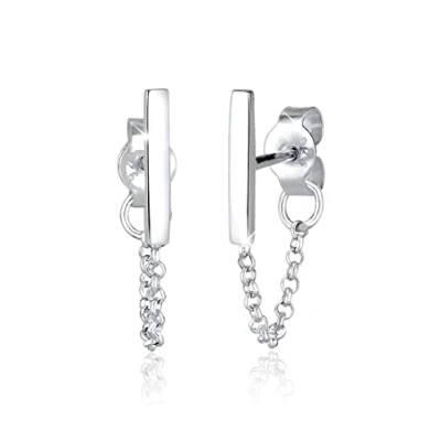 Afbeelding van Elli Geo Basic Oorbellen Silver coloured, Dames, Maat: One Size, coloured
