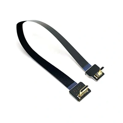 Afbeelding van Cablecc 90 Graden Down Schuine FPV Micro HDMI Male naar Mini FPC Platte Kabel 20 cm voor Multicopter Luchtfotografie HD 199 LIJST 0.2M