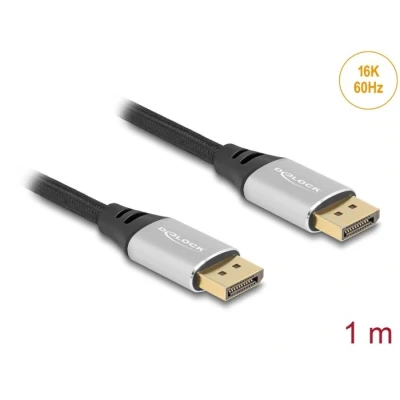 Afbeelding van Delock DisplayPort Kabel 16K 60 Hz 1 m silber Metall HQ products
