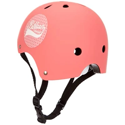 Afbeelding van Janod Bikloon Helm voor Loopfiets Met Roze Stippen Maat S: Verstelbare Hoofdomvang, Van 47 Tot 54 Cm Geschikt Vanaf 3 Jaar