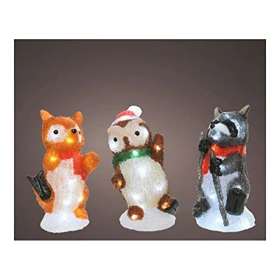 Afbeelding van Verlichte decoratie Lumineo Kerstmis dieren Acryl