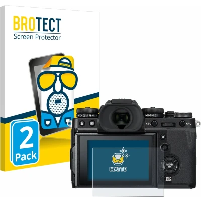 Afbeelding van BROTECT (2 Stuks) Antireflecterende Beschermfolie voor Fujifilm X T3 Anti Glare Screen Protector, Mat, Ontspiegelend