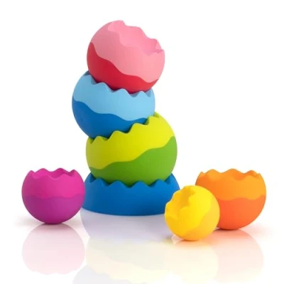 Afbeelding van Fat brain Toys Teeter Popper Balansbord blauw