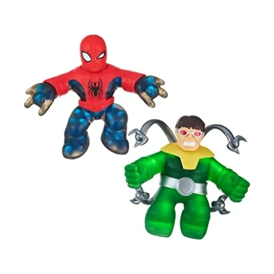 Afbeelding van Bandai Heroes of Goo Jit Zu CO41378 Actiefiguur, Spiderman, VS DR Octopus, meerkleurig, 2 stuks