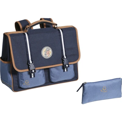 Afbeelding van Vertbaudet Schooltas + etui &quot;cool school&quot; voor jongens