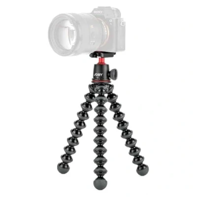 Afbeelding van JOBY GorillaPod Kit 3K, flexibel, licht, met kogelgewricht voor DSLR en CSC camera&#039;s, zonder spiegel, vervaardigd in Italië, JB91507 BWW, gewicht tot 3 kg