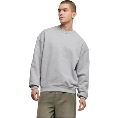 Afbeelding van Build Your Brand Ultra Heavy Crewneck Sweater Heather Grey maat 5XL
