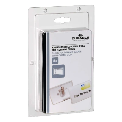 Afbeelding van Durable Click fold met combiclip 54X90MM Kleinverp.