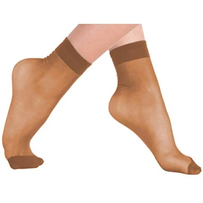 Afbeelding van VCA 5, 10, 15 of 20 paar fijne sokken dennen, met comfortabele band, parels, One size