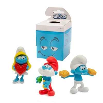 Afbeelding van 3 stuks Smurfen Grappige Figuren Giochi Preziosi 7,5 cm
