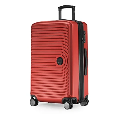 Afbeelding van Hauptstadtkoffer MITTE Harde koffer, middelgroot, met 8 cm volumeverlenging, TSA vergrendeling, 4 rubberen dubbele wielen, 68 cm, 88 l, Rood, 68, Medium