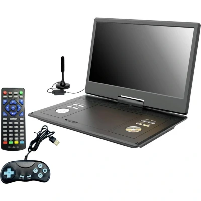 Afbeelding van Reflexion DVD1424 Draagbare TV met DVD speler 36 cm 14 inch Energielabel: E (A G) Werkt op een accu