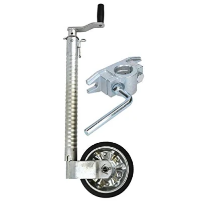 Afbeelding van AB Tools 48mm geribbeld Jockey wiel voor aanhangwagen met gegoten klem 48mm_RIB_TR021