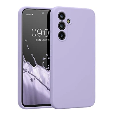 Afbeelding van kwmobile telefoonhoesje geschikt voor Samsung Galaxy A54 5G TPU backcover met siliconen coating Smartphone case in lavendel
