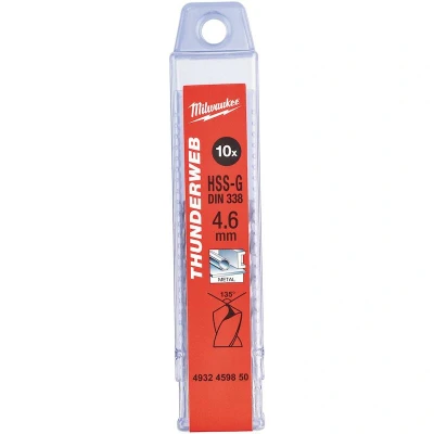 Afbeelding van Metaalboor Hss G Thunderweb 4,6 X 80 Mm (10 Stuks)