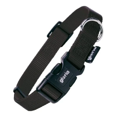 Afbeelding van Dog collar Gloria Black Size L (36 70 cm)