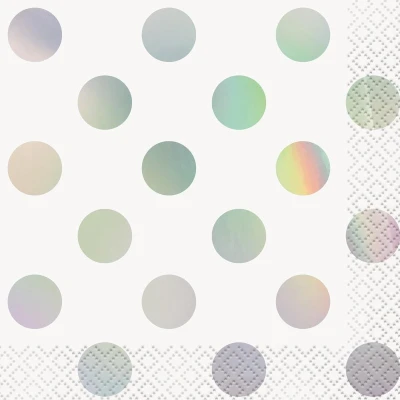 Afbeelding van Servetten Iridescent 25x25cm 16 stuks