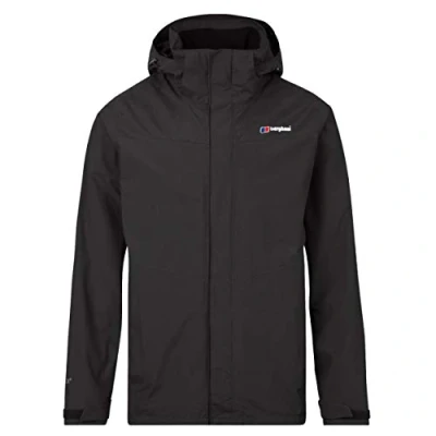 Afbeelding van Berghaus Heren Hillwalker Interactive Gore Tex waterdichte jas, zwart/zwart, XS