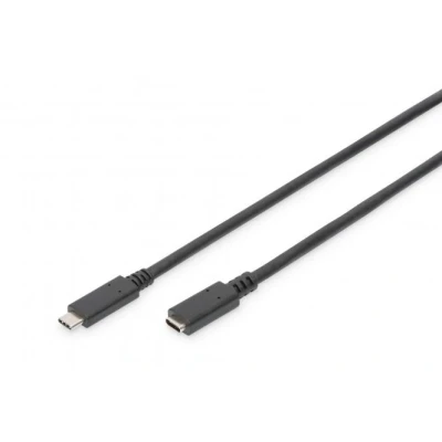 Afbeelding van Digitus USB kabel 3.2 Gen1 (USB 3.0 / 3.1 Gen1) C stekker, bus 0.70 m Zwart Stekker past op beide manieren AK 300210 007 S