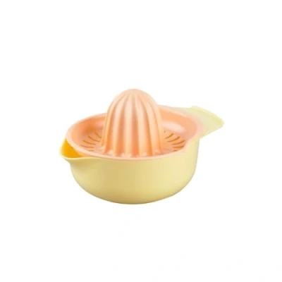 Afbeelding van Fackelmann 17041 handmatige citruspers, citroenpers, sapcentrifuge, fruitpers, kunststof, geel, oranje, 14,2 x 10,9 9 cm