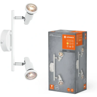 Afbeelding van LEDVANCE LED plafondspot GU10, 2 lamps, wit