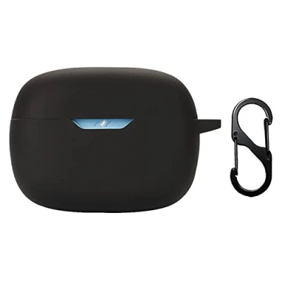 Afbeelding van GIOPUEY Cilicone hoes compatibel met JBL Wave Beam, ultradunne zachte hoes, slim fit, anti val, niet gemakkelijk te vuil zwart