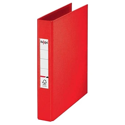 Afbeelding van Rexel A5 ringband, rood, 25 mm 2 O ring diameter, keuzes, 2115560