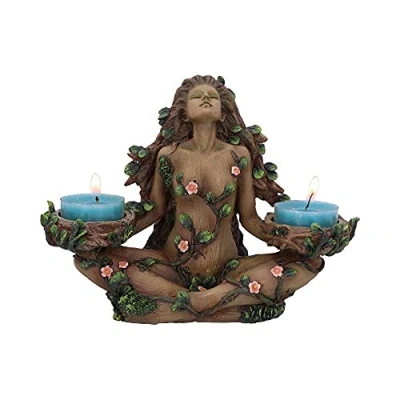 Afbeelding van Nemesis Now Balance of Nature Vrouwelijke Boom Geest Theelicht Kaarsenhouder, Bruin, 19cm