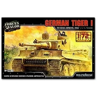 Afbeelding van Forces Of Valor 1:72 Dt. Tiger I DAK 1943 fr. Prod. kit vloermodel, modelbouw, diorama, militaire kunststof