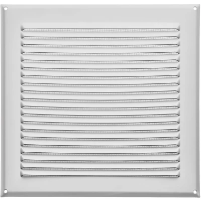Afbeelding van SOTECH aluminium Ventilatierooster 250 x mm wit met muggengaas voor opschroefbare montage