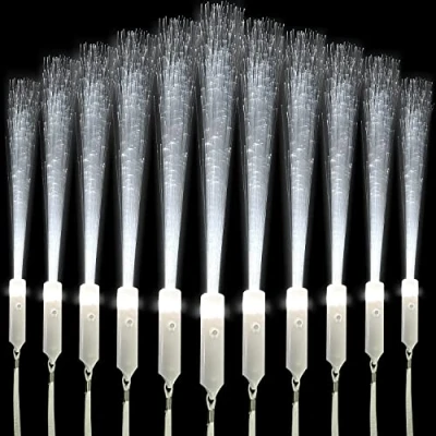 Afbeelding van NLNEY 60 stuks witte lichtstaafjes, lichtstaven, feestaccessoires, kniklichten voor kinderen, met 3 lichtmodi, feest, concert, evenement, verjaardag, bruiloft (60 stuks, wit)