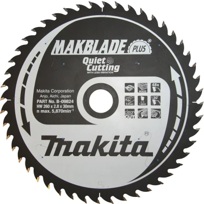 Afbeelding van Makita B 09824 Tafelzaagblad hout zuiver 260x30x1,8mm